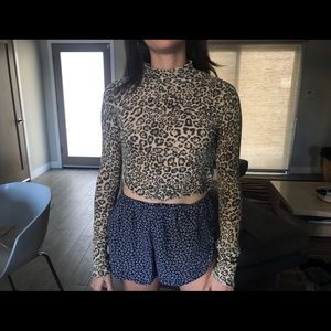 Urban Outfitters cheetah turtle neck